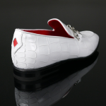 'Club Montepulciano' - White Croc Hancuff Loafer