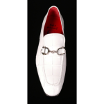 'Club Montepulciano' - White Croc Hancuff Loafer