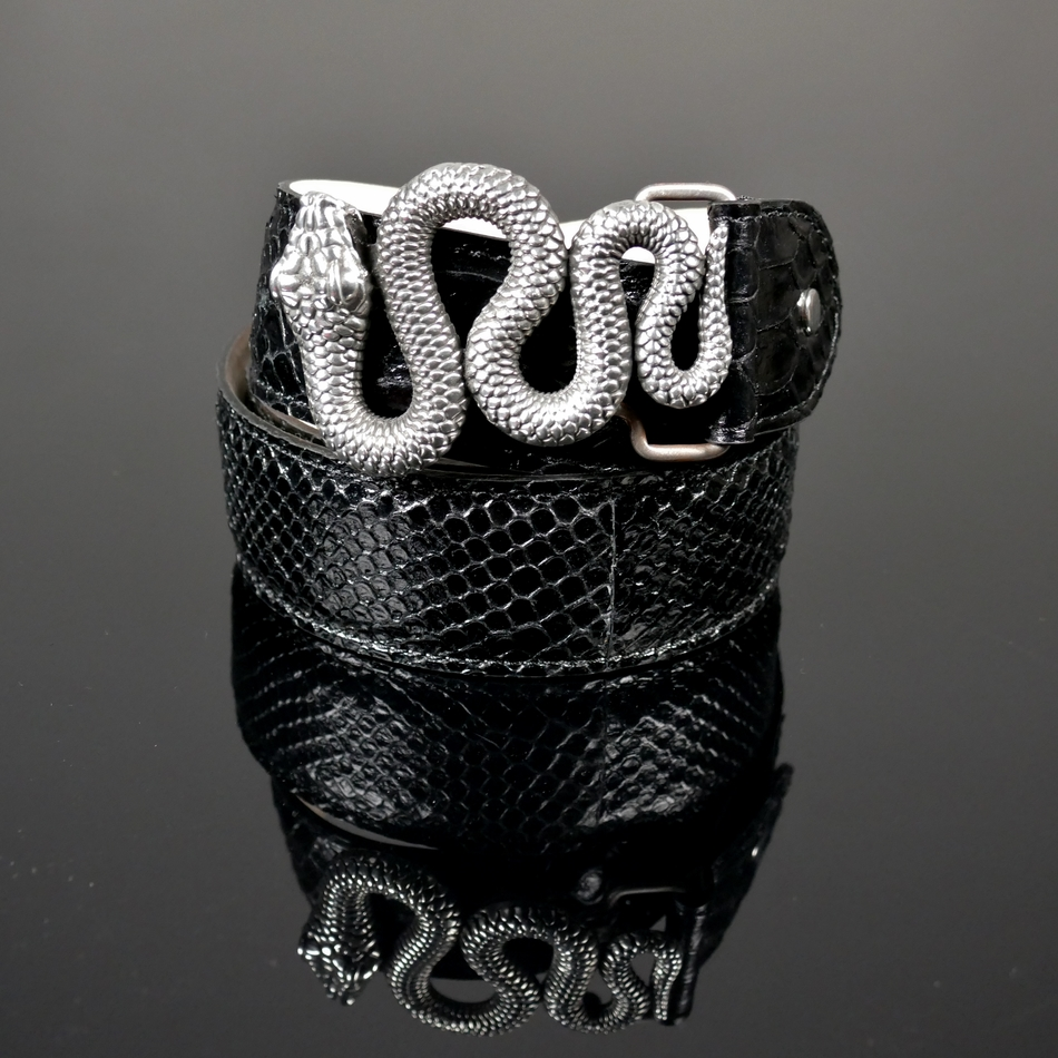 Decadent belt - 'Basilisk' Black Diamante Snake