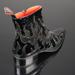 Dilettante 'Hellfire' - Flame Zip Boot
