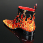 Dilettante 'Hellfire' - Flame Zip Boot