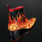 Dilettante 'Hellfire' - Flame Zip Boot
