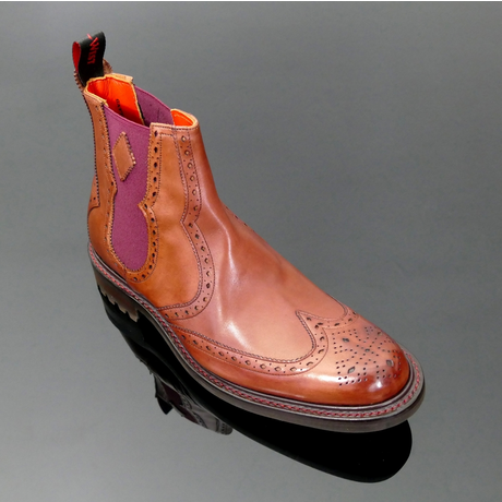 Hannibal 'Red Dragon' - Wing tip Chelsea Boot
