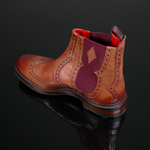 Hannibal 'Red Dragon' - Wing tip Chelsea Boot