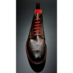 Hannibal Rising - Classic Brogue Derby Boot with Rubber Sole