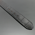 Infamous Belt - 'Mr Lucky' Devil Head Black Croc