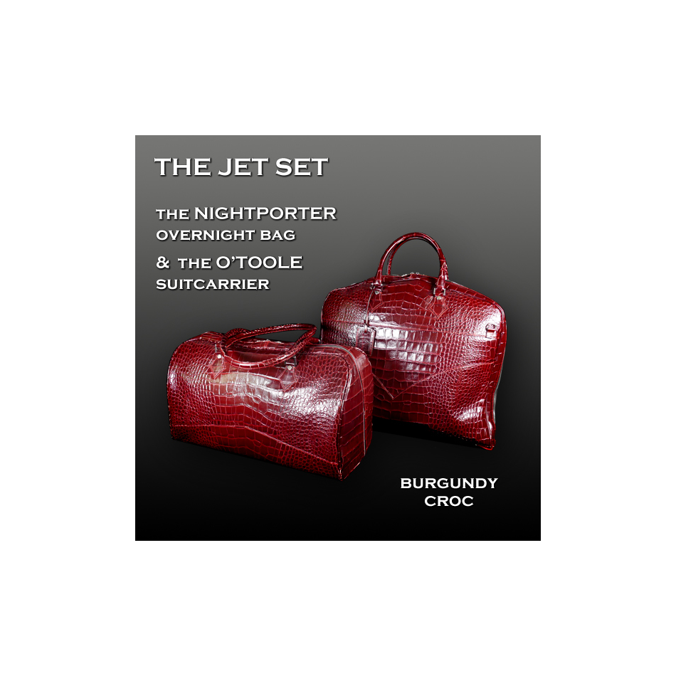 JET SET - BURGUNDY CROC