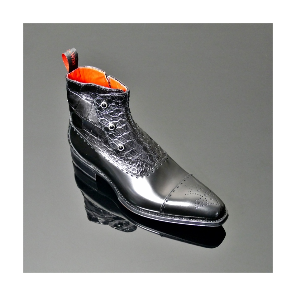 Lugosi 'Dracul' - Coach Stud Zip boot