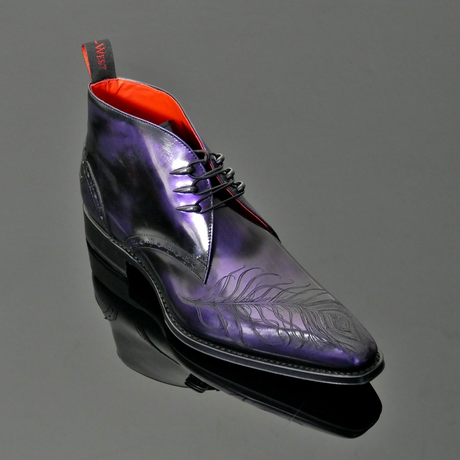 Moon 'Eye' - Peacock feather Chukka Boot