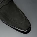 Soprano K630 'D'elegance'  Black Suede Saddle slip on
