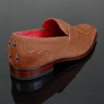 Soprano K630 'D'elegance' Tan Suede Saddle slip on