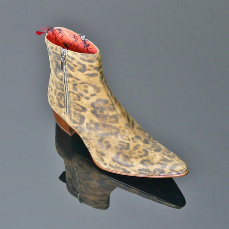 Sylvian J984 'Hansen' Printed Leopard Zip Boot