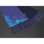 The Deep - Navy Wool backed scarf