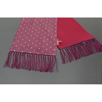 The Jewel - Wine/White Diamond Silk Wool backed scarf