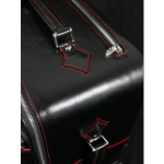 The 'Weekender' Wheeled Suitcase- Black Calf